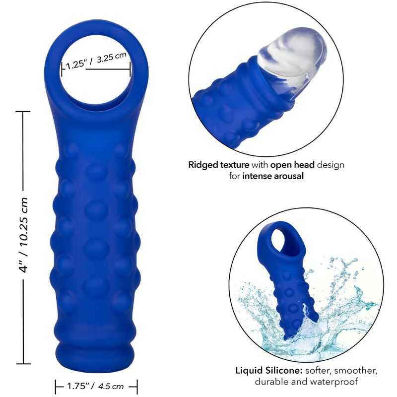 CALEXOTICS - ADMIRAL BEADED PENIS HOES VLOEIBAAR SILICOON BLAUW