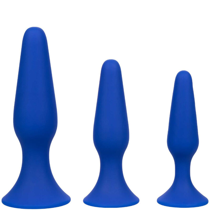 CALEXOTICS - ADMIRAL KIT 3 ANAALPLUG BLAUW