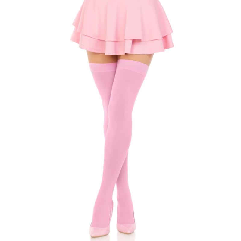 LEG AVENUE - NYLON DIJBEENKOUZEN ROZE