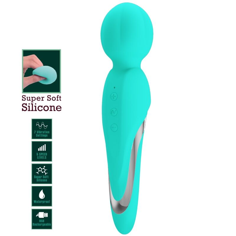 PRETTY LOVE - WALTER VIBRATOR WAND AQUA GROEN