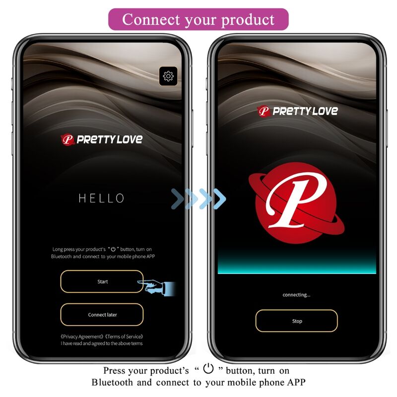 PRETTY LOVE - CATALINA VIBRATOR APP AFSTANDSBEDIENING PAARS