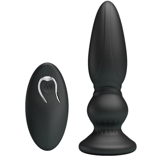 MR PLAY - KRACHTIGE VIBRATOR AFSTANDSBEDIENING ANALE PLUG ZWART