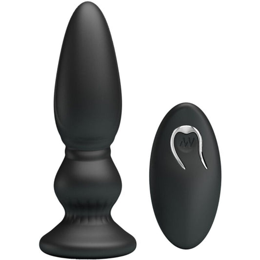 MR PLAY - KRACHTIGE VIBRATOR AFSTANDSBEDIENING ANALE PLUG ZWART