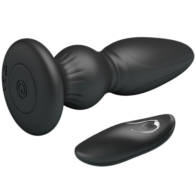 MR PLAY - KRACHTIGE VIBRATOR AFSTANDSBEDIENING ANALE PLUG ZWART