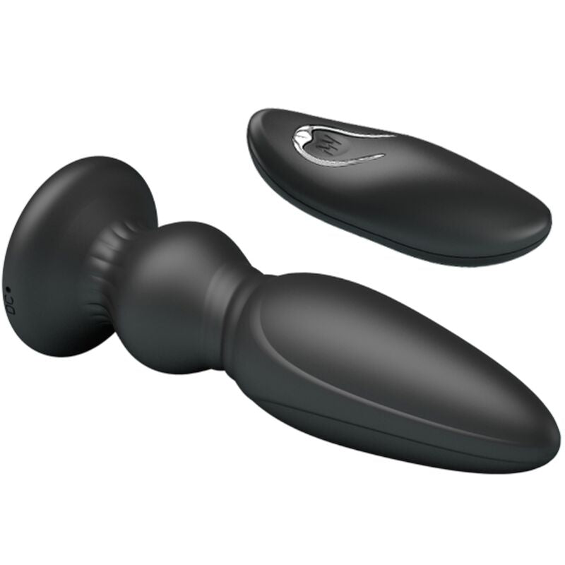 MR PLAY - KRACHTIGE VIBRATOR AFSTANDSBEDIENING ANALE PLUG ZWART