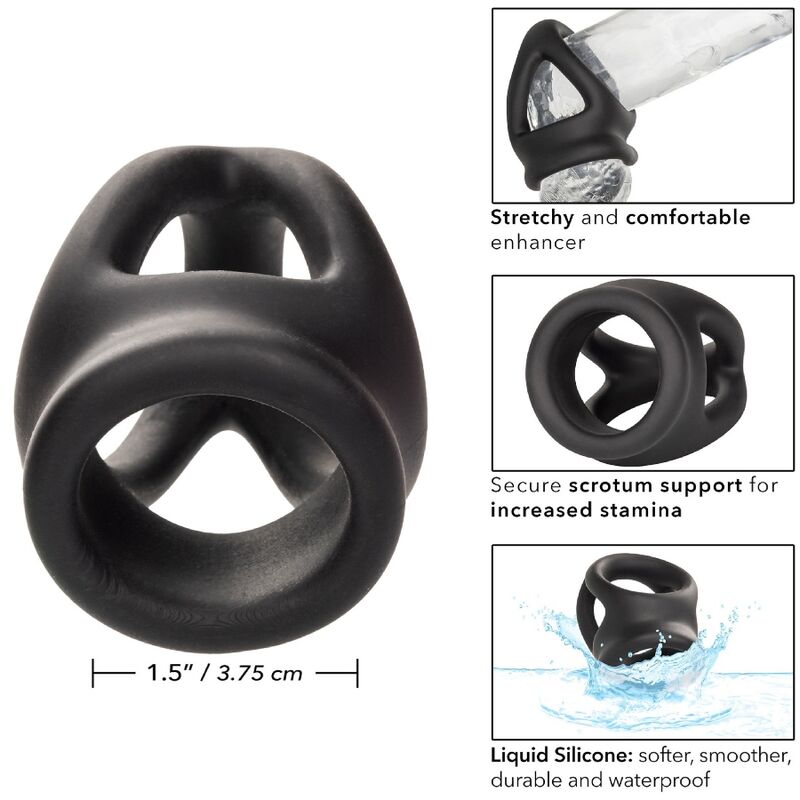 CALEXOTICS - ALPHA DUAL COCKRING ZWART