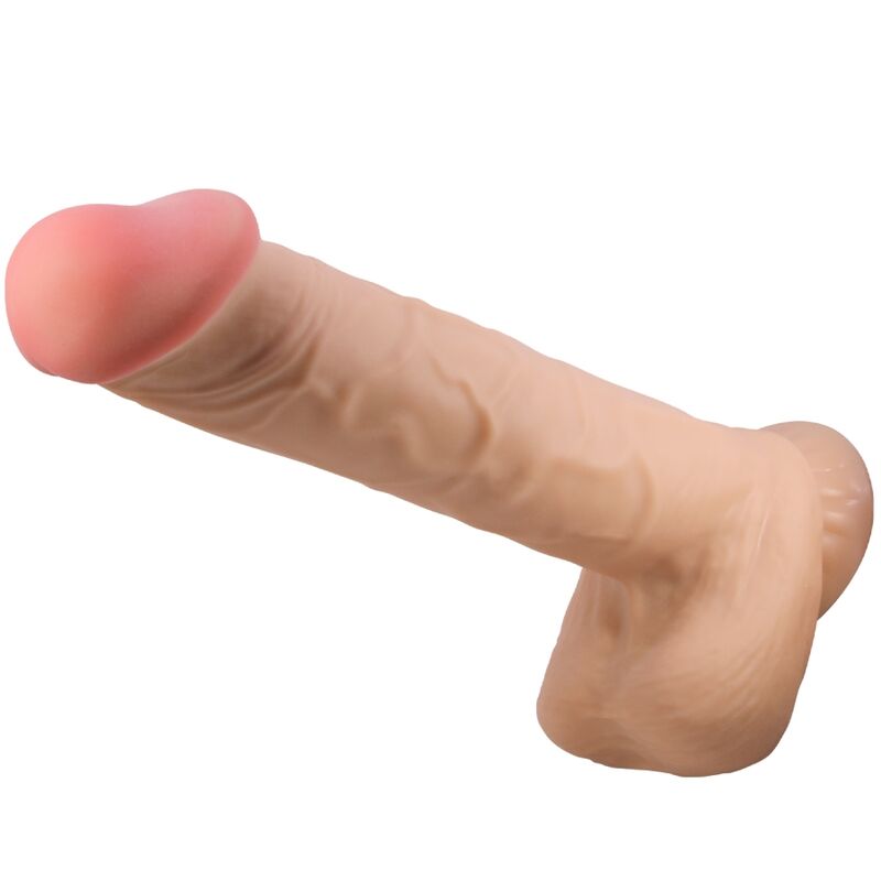 PRETTY LOVE - SLIDING SKIN SERIES REALISTISCHE DILDO MET VERSCHUIVENDE HUID ZUIGNAP FLESH 26 CM