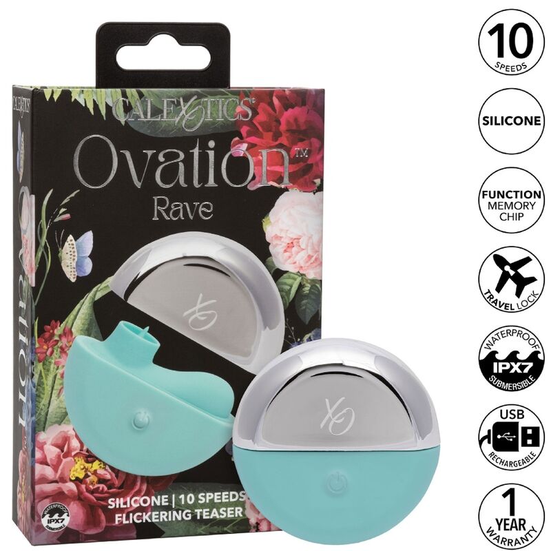 CALEXOTICS - OVATION RAVE STIMULATOR AQUA GROEN