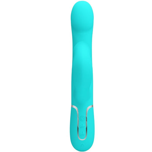 PRETTY LOVE - RABBIT VIBRATOR PEARLS AQUA GROEN