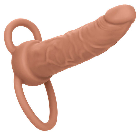 CALEXOTICS - PERFORMANCE MAXX OPLAADBARE DUBBELE PENETRATOR BRUINE HUID