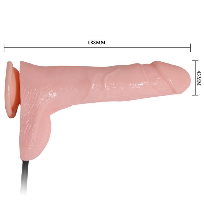 BAILE - OPBLAASBARE REALISTISCHE DILDO MET ZUIGNAP 15 CM