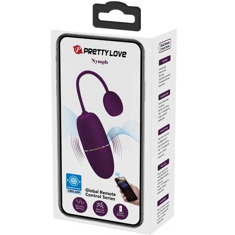 PRETTY LOVE - NYMPH VIBREREND EI APP GECONTROLEERD PAARS