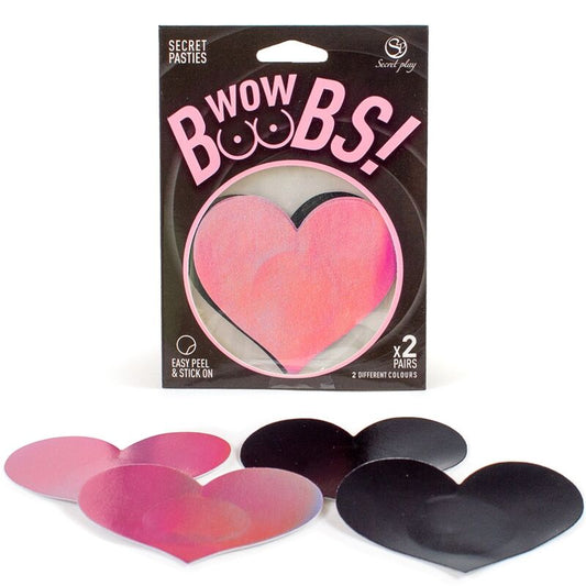 SECRET PLAY - WOW TIETEN! HART NIPPLE COVERS