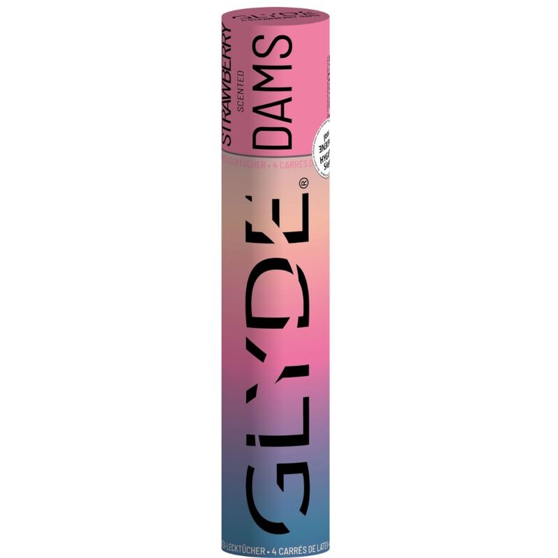 SHEER GLYDE - DAMS LAMINAS LATEX ORALE SEKS AARDBEI