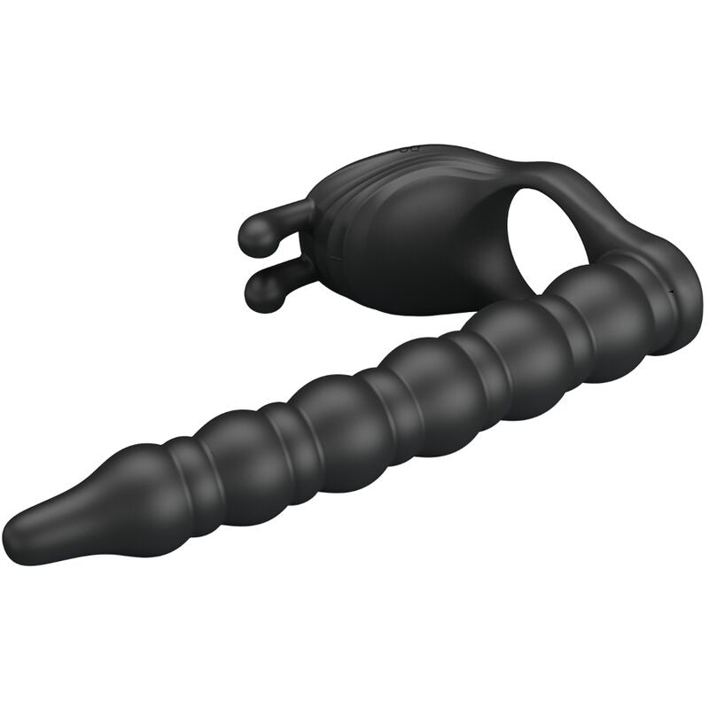 PRETTY LOVE - BLACKNEY PENISRING MET ZWARTE VIBRATORPLUG