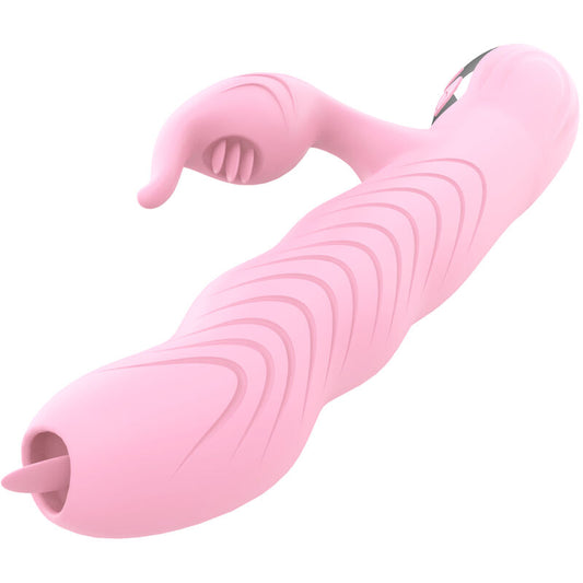 ARMONY - MARCIA VIBRATOR & STUWENDE DUBBELE TONG MET WARMTE-EFFECT ROZE