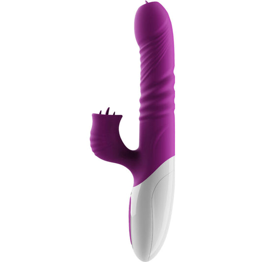 ARMONY - DUBBELE TONGVIBRATOR & STUWEND VIOLET WARMTE-EFFECT