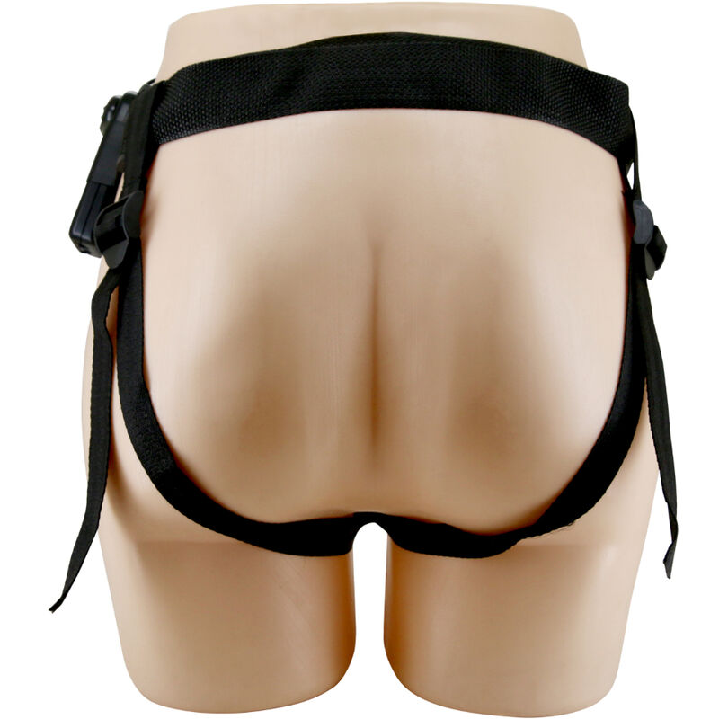PRETTY LOVE - STARKS HARNESS SLIP MULTISNELHEID VIBRERENDE DILDO 17,5 CM LICHTBRUIN