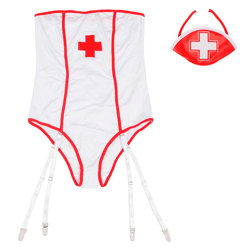 SUBBLIME - SEXY VERPLEEGSTER KOSTUUM MET TEDDY S/M