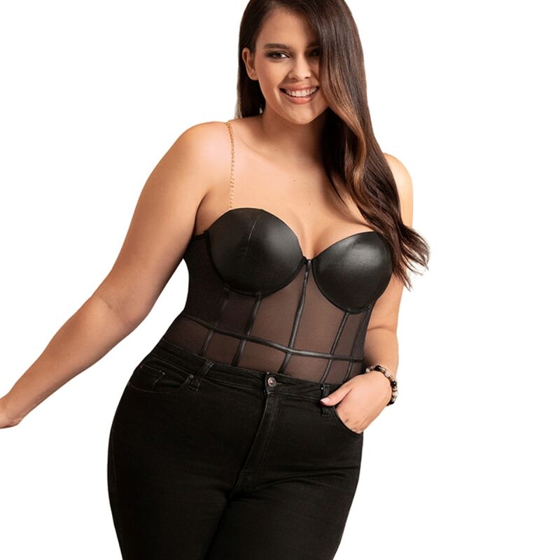 SUBBLIME - ZWARTE KETTING JARRETEL BODY L/XL