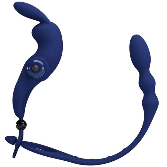 PRETTY LOVE - AYAD KONIJN VIBRATORRING MET PLUG BLAUW