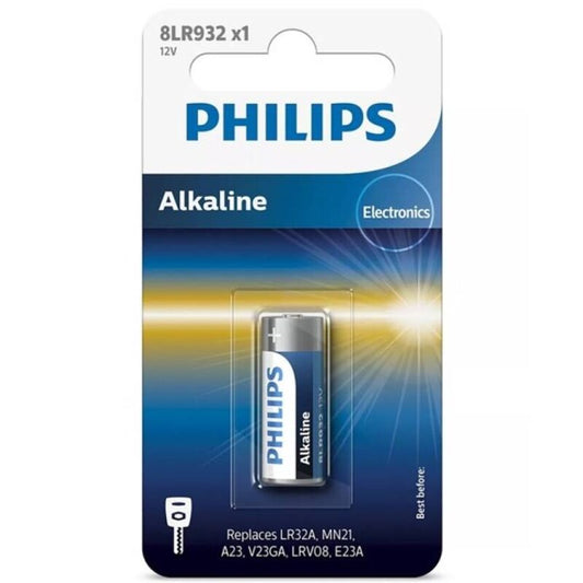 PHILIPS - ALKALINE BATTERIJ 12V LR23A MN21 8LR932 BLISTER*1