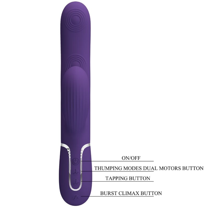 PRETTY LOVE - PERLITA G-SPOT VIBRATOR 3 IN 1 MULTIFUNCTIONEEL PAARS
