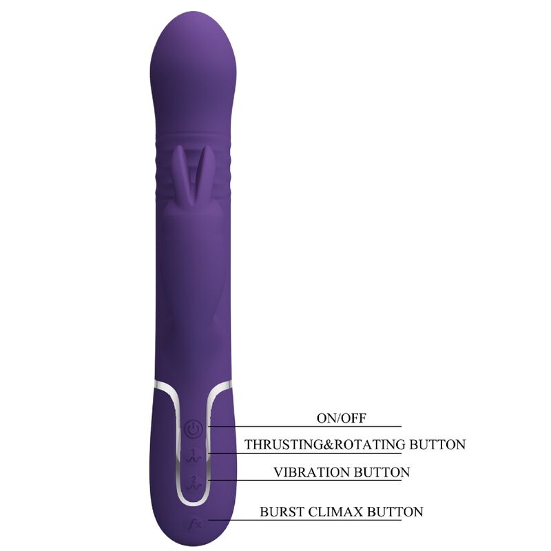 PRETTY LOVE - COALE KONIJN VIBRATOR 4 IN 1 PAARS