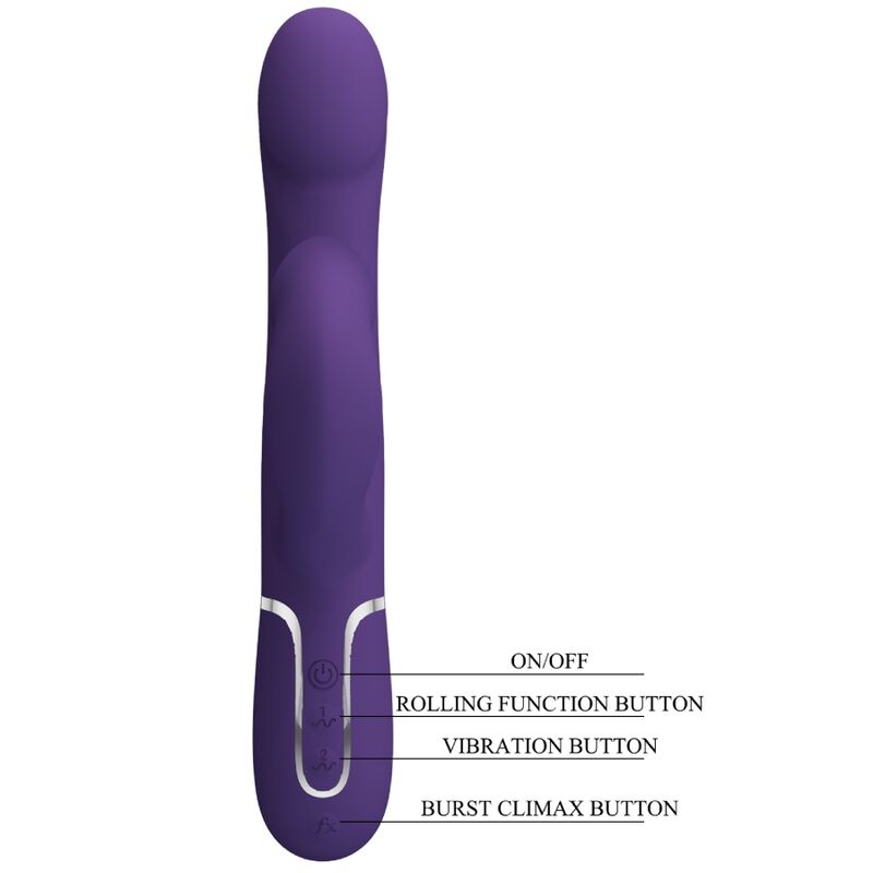 PRETTY LOVE - ZALIN RABBIT VIBRATOR PARELS 4 IN 1 PAARS