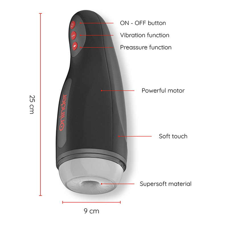 ONINDER - SEOUL OPLAADBARE MALE MASTURBATOR 10 SNELHEDEN - GRATIS APP