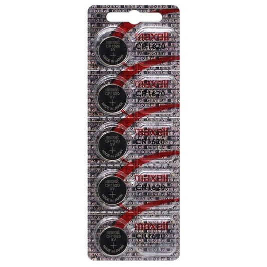 MAXELL - BATTERIJ LITHIUM CR1620 3V 5 STUKS