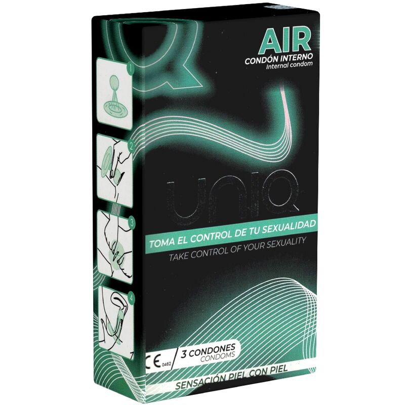 UNIQ - AIR LATEXVRIJ VROUWENCONDoom 3 STUKS