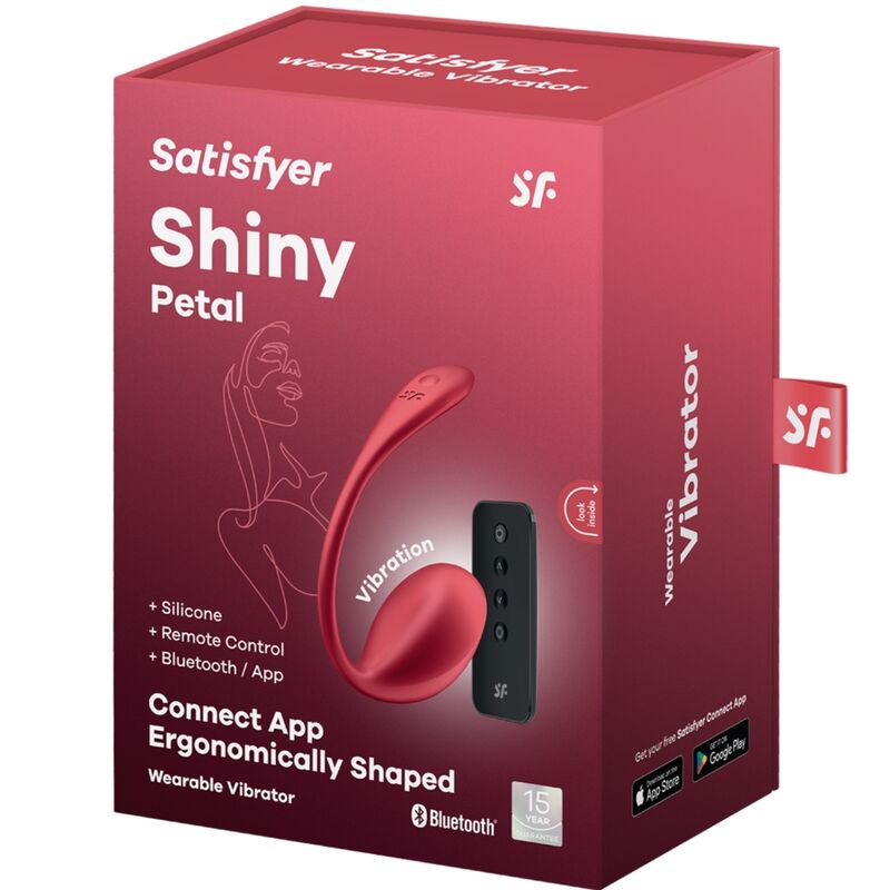 SATISFYER - SHINY PETAL G-PUNT AFSTANDSBEDIENING STIMULATOR ROOD GRATIS APP
