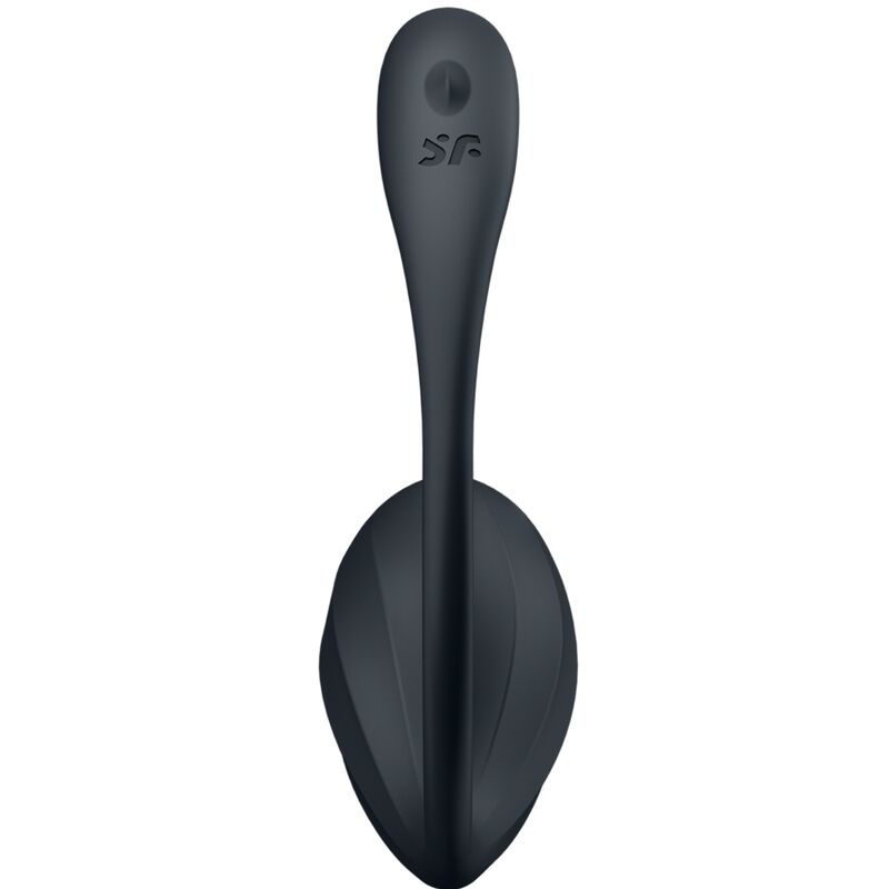 SATISFYER - GERIBBELDE BLOEMBLAD G-SPOT STIMULATOR AFSTANDSBEDIENING ZWART GRATIS APP