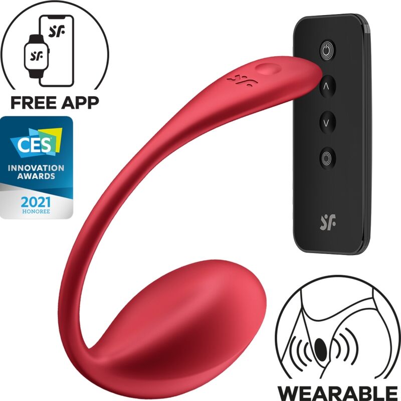 SATISFYER - SHINY PETAL G-PUNT AFSTANDSBEDIENING STIMULATOR ROOD GRATIS APP
