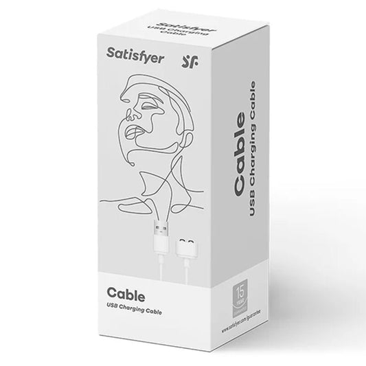 SATISFYER - OPLAADKABEL WIT