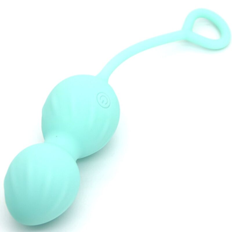 ARMONY - BLOSSOMS VAGINALE DUMBELL VIBRATIE AFSTANDSBEDIENING 10 VIBRATIES GROEN