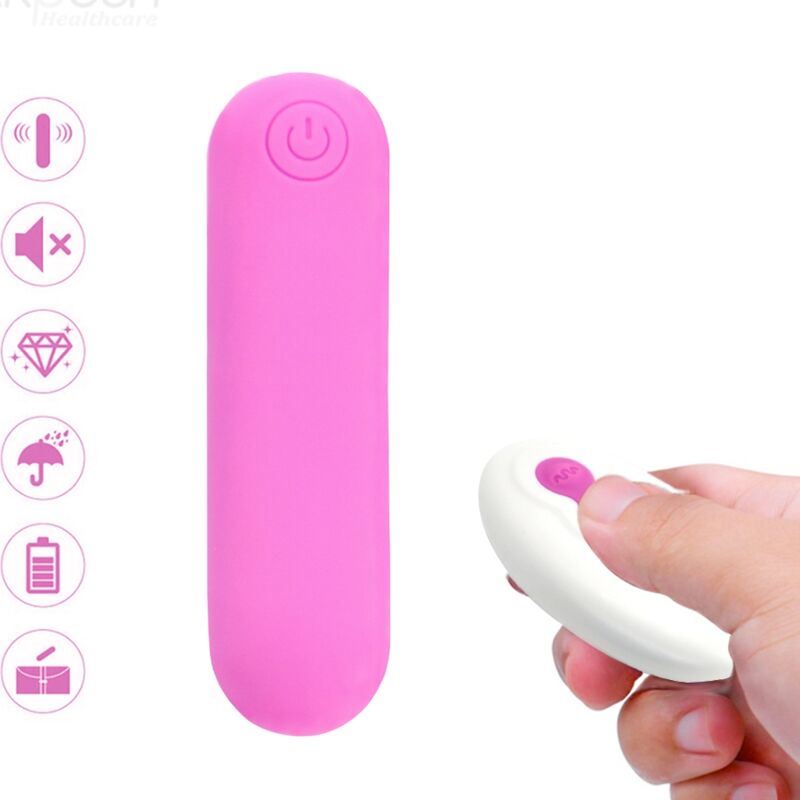 ARMONY - SPLASH JOLINE VIBRATOR KOGEL SILICONE AFSTANDSBEDIENING 10 TRILLINGEN 65 X 15 CM ROZE
