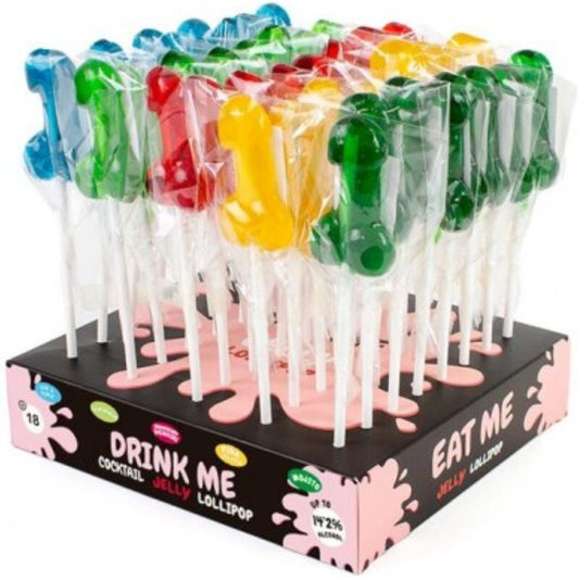 SECRETPLAY - DISPLAY ASSORTIMENT PENIS-LOLLY'S MET ALCOHOL 40 STUKS