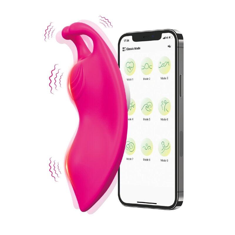 ARMONY - HONEYBEE DRAAGBARE SLIPVIBRATOR G-SPOT FUCHSIA - GRATIS APP