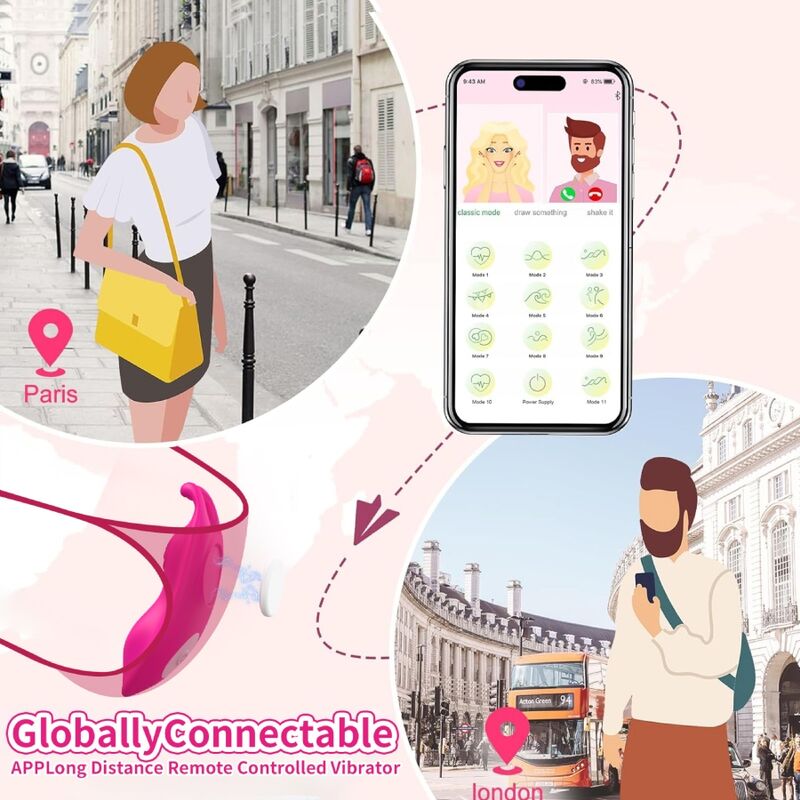ARMONY - HONEYBEE DRAAGBARE SLIPVIBRATOR G-SPOT FUCHSIA - GRATIS APP