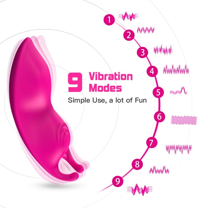 ARMONY - HONINGBIJ DRAAGBARE SLIPJE VIBRATOR G-SPOT AFSTANDSBEDIENING FUCHSIA