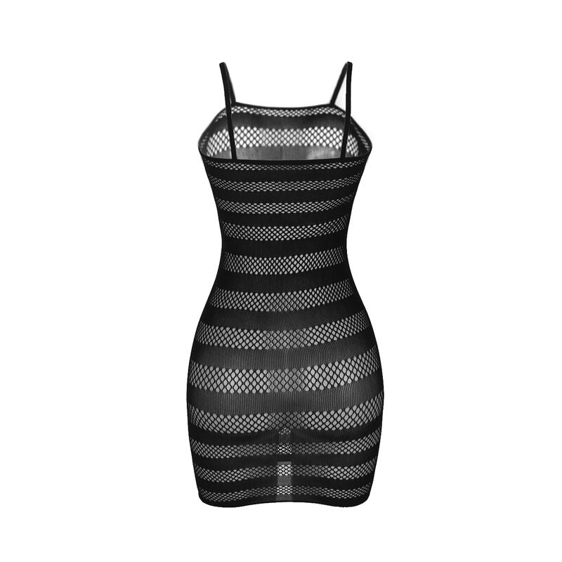 SUBBLIME - 951733 FISHNET JURK MET ZWARTE STREPEN EEN MAAT