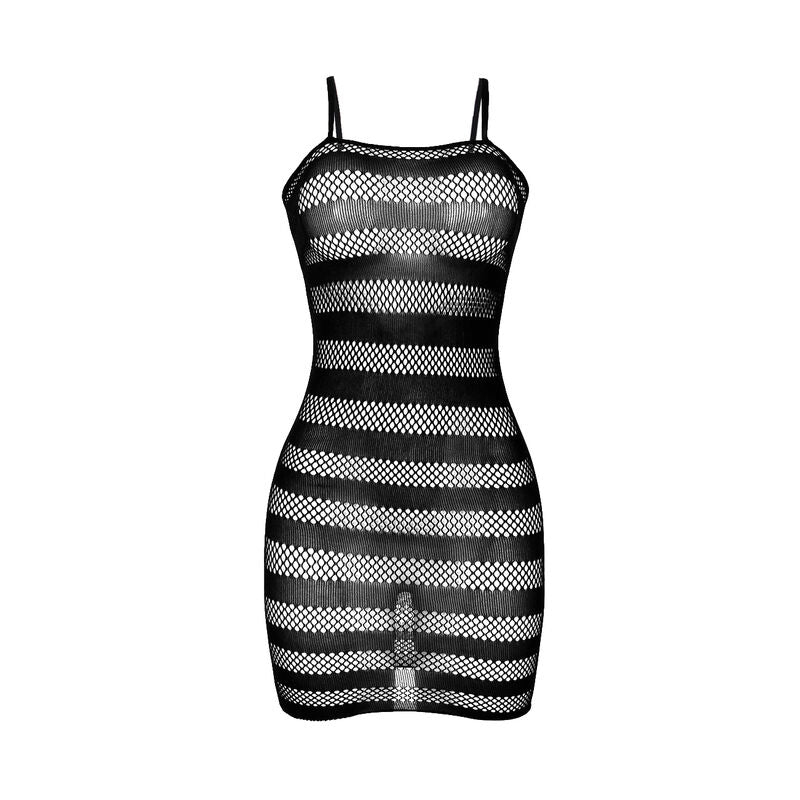 SUBBLIME - 951733 FISHNET JURK MET ZWARTE STREPEN EEN MAAT
