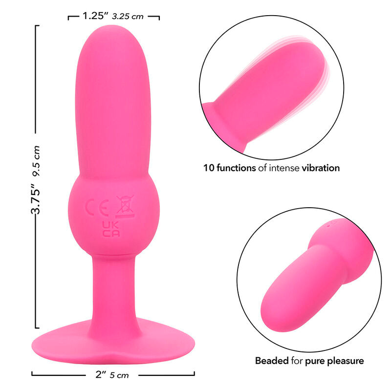 CALEXOTICS - EERSTE KEER ANAALPLUG MET KRAALTJES SONDE 10 TRILLINGEN ROZE