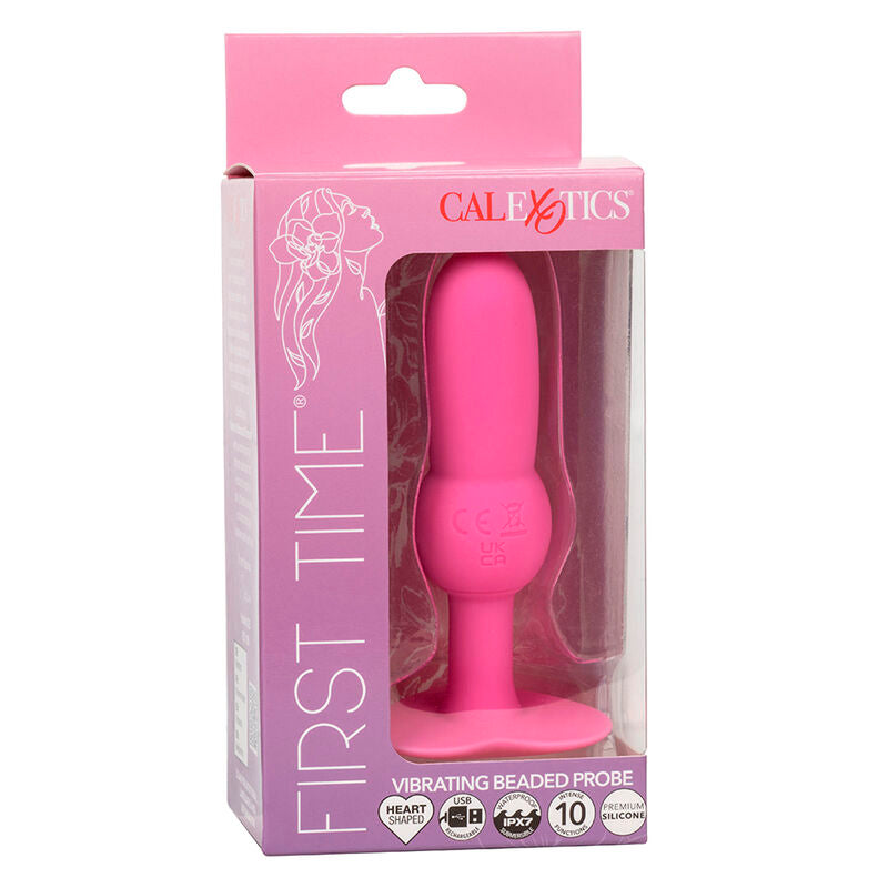 CALEXOTICS - EERSTE KEER ANAALPLUG MET KRAALTJES SONDE 10 TRILLINGEN ROZE