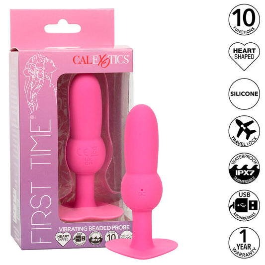 CALEXOTICS - EERSTE KEER ANAALPLUG MET KRAALTJES SONDE 10 TRILLINGEN ROZE