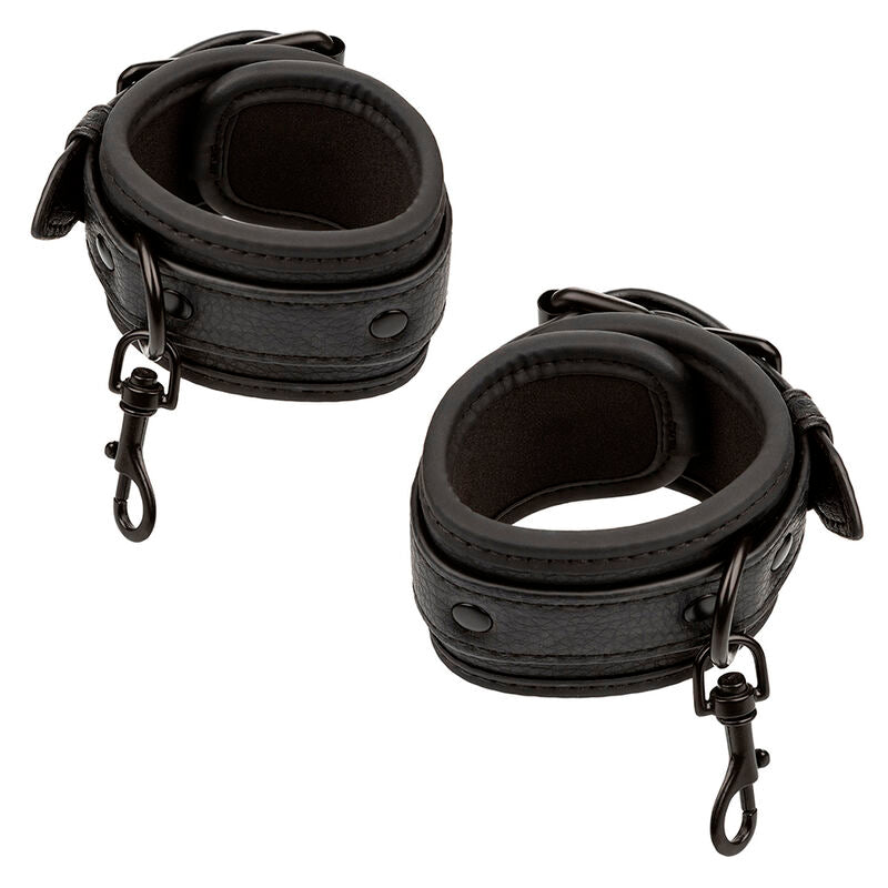 CALEXOTICS - NOCTURNAL BED RESTRAINTS LEATHER ADJUSTABLE ZWART