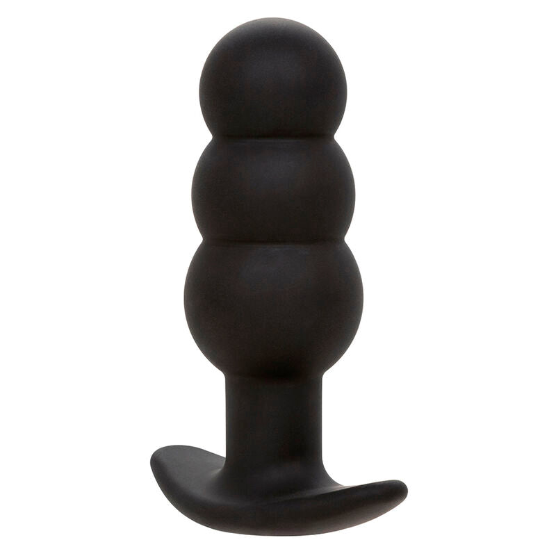 CALEXOTICS - ROCK BOTTOM KRAALTJES ANALE PLUG 10 TRILLINGEN SILICONE ZWART
