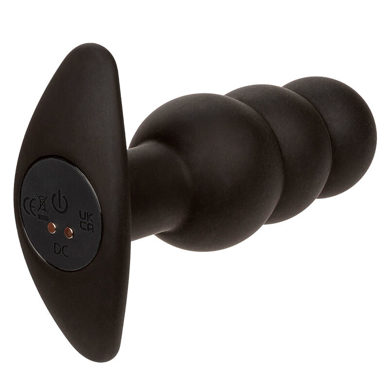 CALEXOTICS - ROCK BOTTOM KRAALTJES ANALE PLUG 10 TRILLINGEN SILICONE ZWART